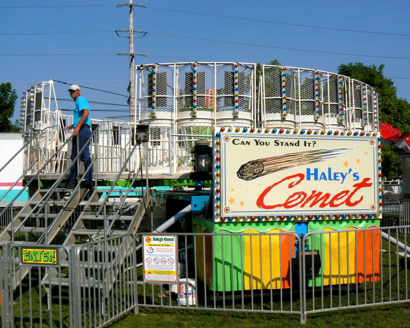 I was slightly confused.  Some of the rides had a "Durant Amusements" label on them, and I've seen their Round-up, which is not called "Haley's Comet."
