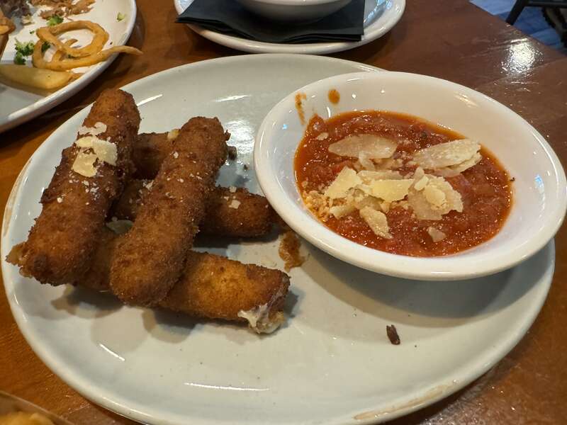 Mozzarella sticks at Howard's Restaurant, Gatlinburg, Tennessee