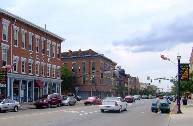 Historic Main Street in Circleville, Ohio