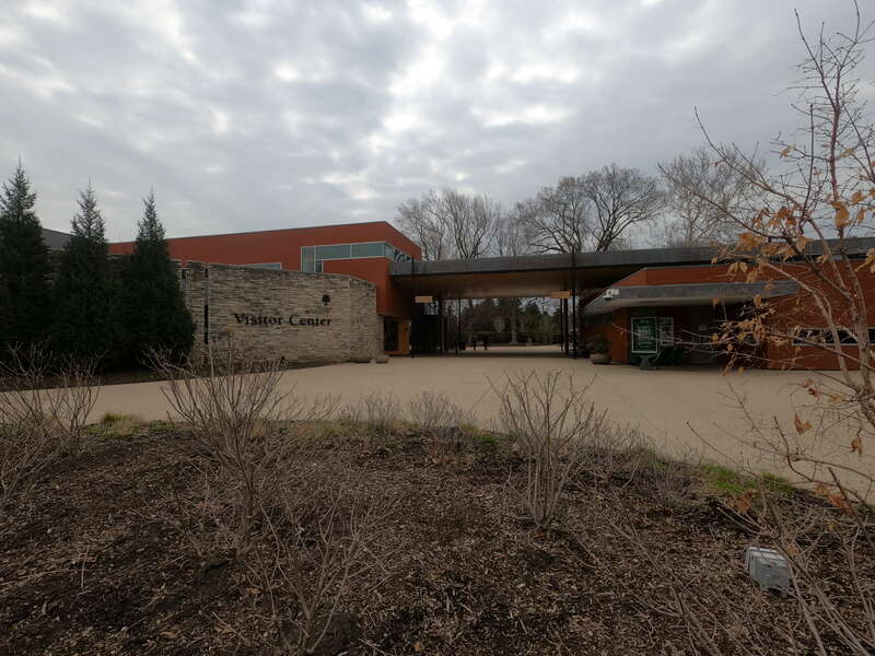 The visitor center at the Morton Arboretum in Lisle IL, on 29 March 2022.