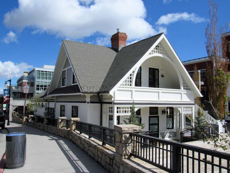 Former Union Pacific Railroad Depot in Park City, Utah. It is a contributing property in the Park City Main Street Historic District.
