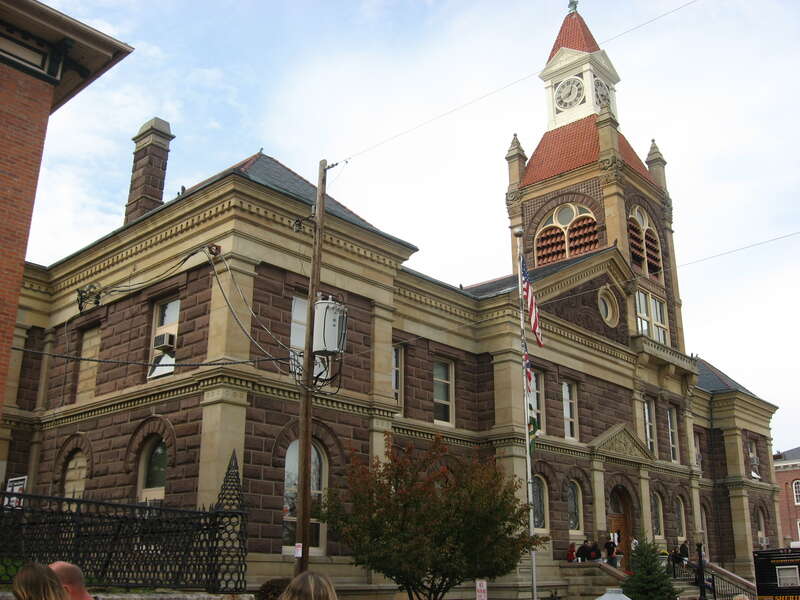 Front of the Pickaway County Courthouse, located on Court Street in downtown Circleville, Ohio, United States.