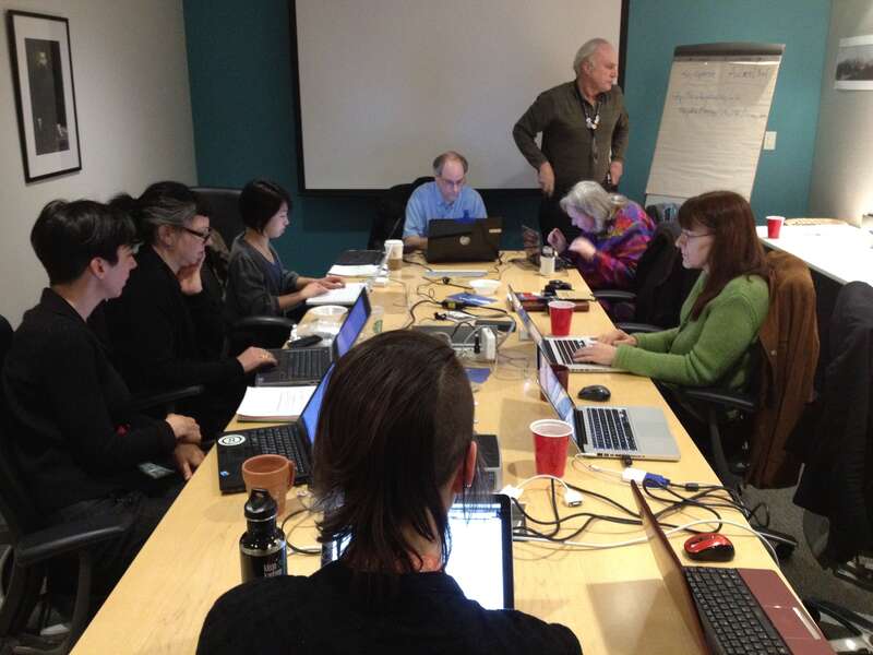 Edit-a-thon at the Smithsonian Institution Archives.