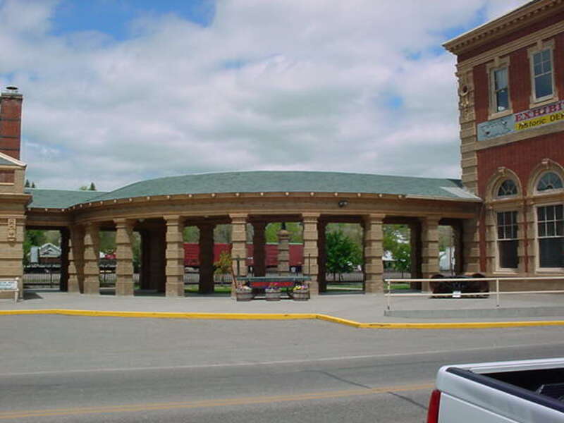 Train Depot Complex in Downtown Livingston Montana.