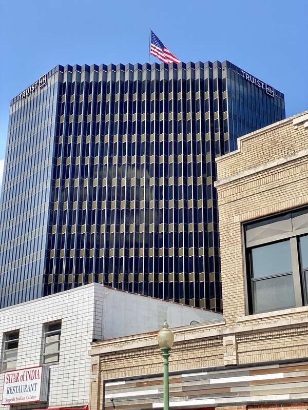 Built in 1976, this Modern International-style skyscraper was designed by Willis, Morris, Crain and Anderson, and was originally a commercial office building known as One Valley Square, later being known as the BB&amp;amp;T Square Building.  The building