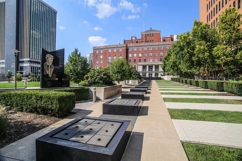 Walkway to St. Louis County Police HQ