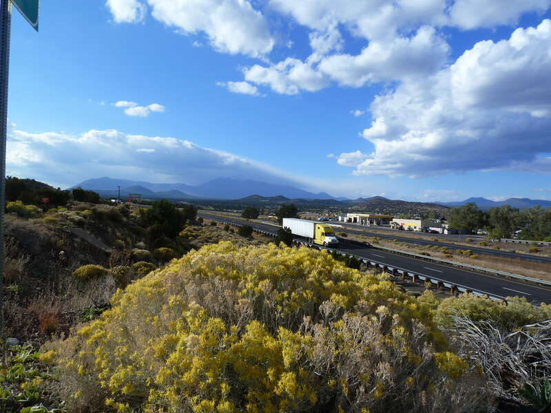 Wynona, AZ:  View W, The San Francisco Peaks, 2011
