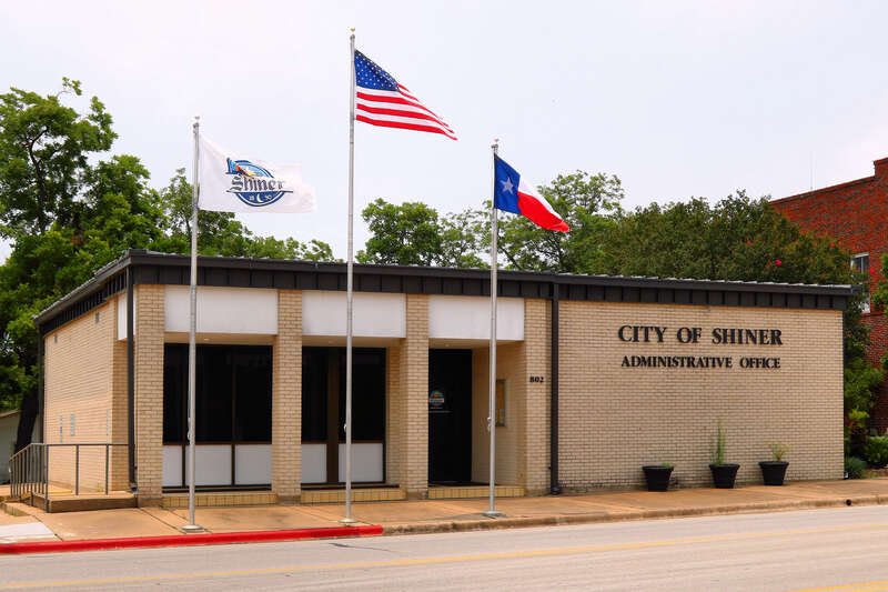 The Administrative Office of the City of Shiner, Texas, United States.