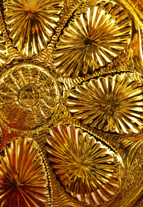 In the window of an antique shop