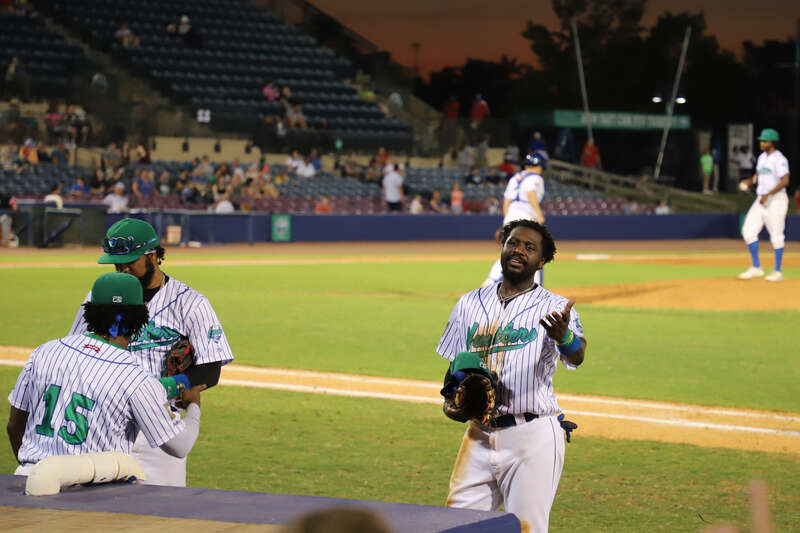 Brandon Phillips walks to the dugout. Whitaker Bank Ballpark, Lexington, KY  June 26, 2021  Atlantic League Baseball