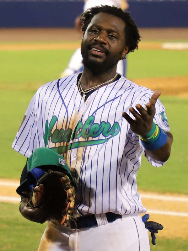Brandon Phillips walks to the dugout. Whitaker Bank Ballpark, Lexington, KY  June 26, 2021  Atlantic League Baseball