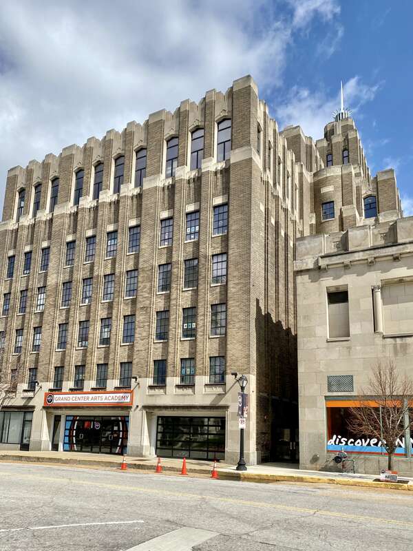 Built in 1925 and 1929, this Romanesque Revival building and Art Deco tower were constructed to house the headquarters of the Carter Carburetor Company and the Knights of Pythias Hall.  The buildings demonstrate the changing and contrasting aesthetic