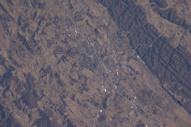 View of Virginia taken during ISS Expedition 18.