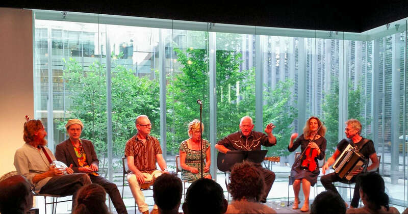 The Mekons at the Poetry Foundation on 13 July 2015.