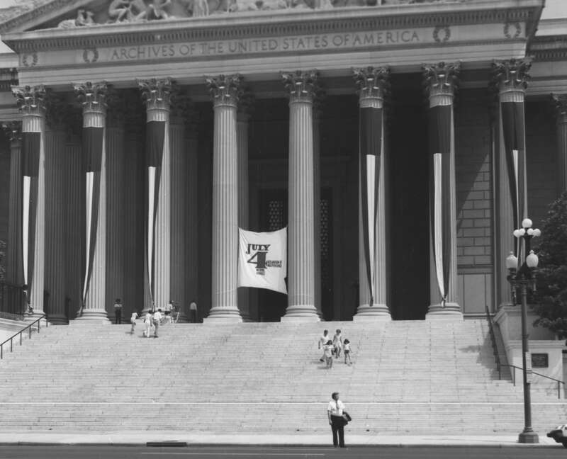 Creator(s): General Services Administration. National Archives and Records Service. Office of Educational Programs. Education Division. ?-4/1/1985 
Series: Historic Photograph File of National Archives Events and Personnel, 1935 - 1975
Record Group