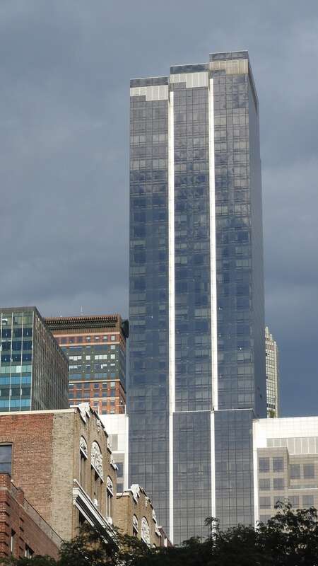 Looking east after a passing afternoon storm