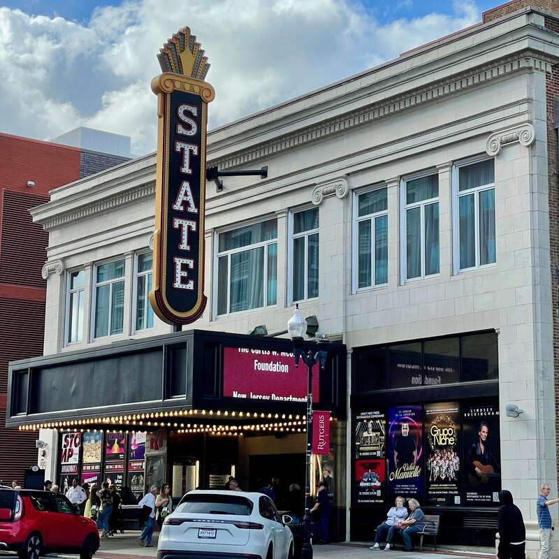 The State Theatre New Jersey in New Brunswick, New Jersey. Featuring a new blade marquee.