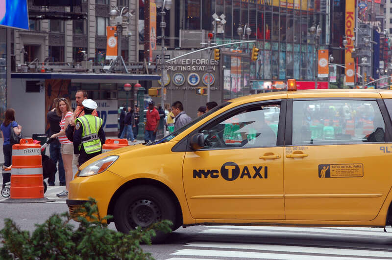 Taxi In Times Square