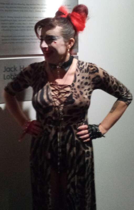 Vera Drew posing at the Los Angeles premiere of The People's Joker