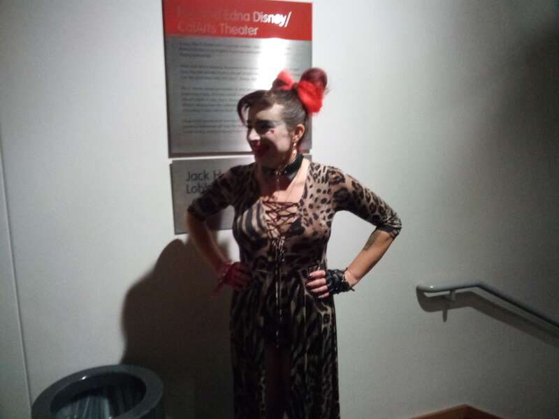 Vera Drew posing at the Los Angeles premiere of The People's Joker