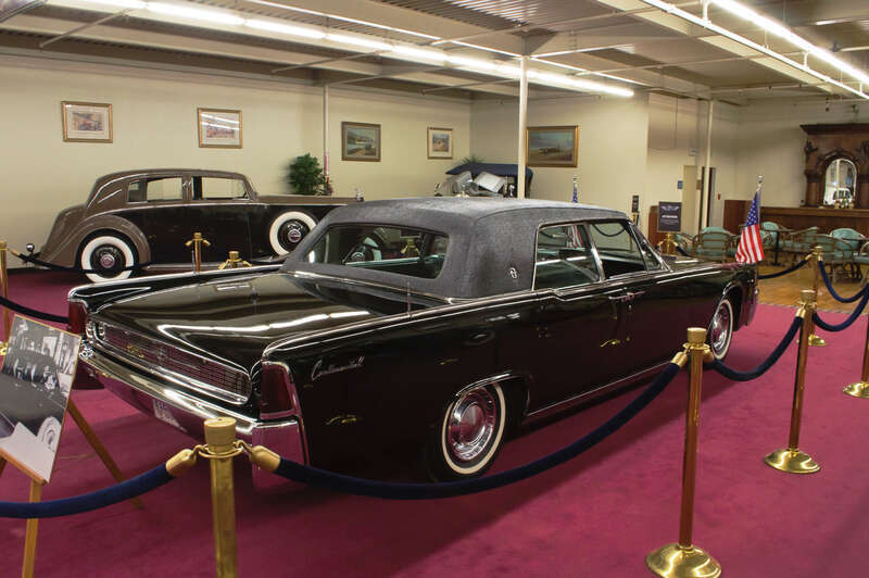 Seen at the famous Auto Collection at The Quad (formerly Imperial Palace), Las Vegas.

Built in 1961 and based in New York City primarily for President Kennedy's use, this Lincoln also carried other dignitaries including Vice President Johnson,