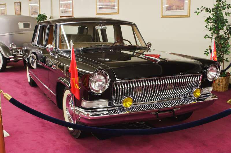 Seen at the famous Auto Collection at The Quad (formerly Imperial Palace), Las Vegas.
Hongqi (红旗 - &quot;Red Flag&quot;) was China's first indigenous automotive brand, and the CA770 was its definitive model, built in limited numbers from 1963 through 1980. The