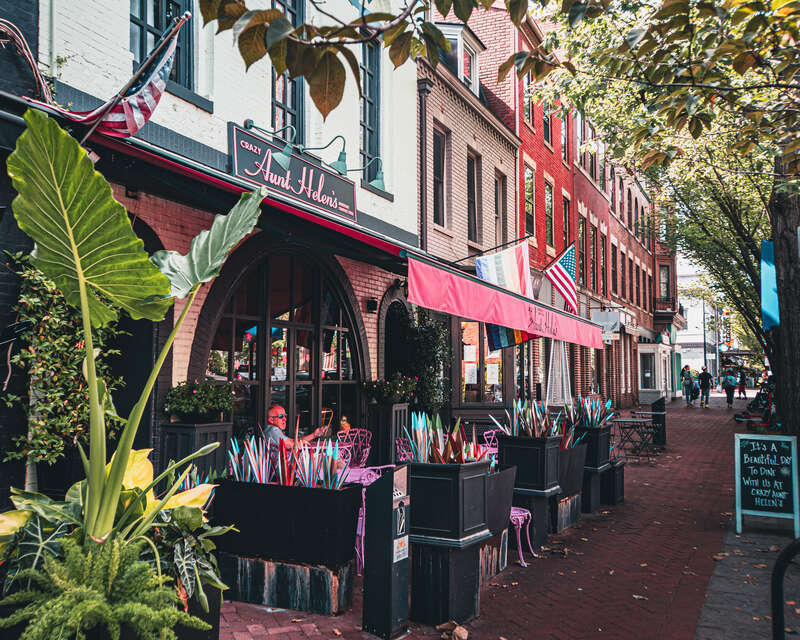Facing north on the 700 block of 8th Street SE in the Capitol Hill neighborhood of Washington, D.C.
