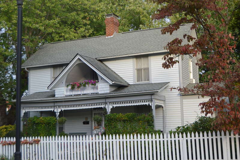 Front of the A.R. Brown House, located at 241 S. Main Avenue in Erwin, Tennessee, United States.  Built in 1894, it is listed on the National Register of Historic Places.