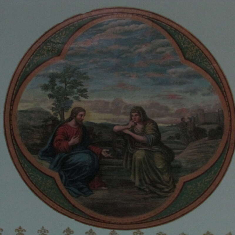 Jesus and the Samaritan Woman painted by Brother Joseph Carignano in .
