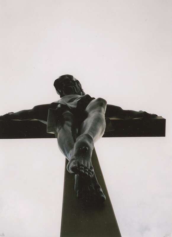 Cross in the Woods in Indian River, Michigan (United States).