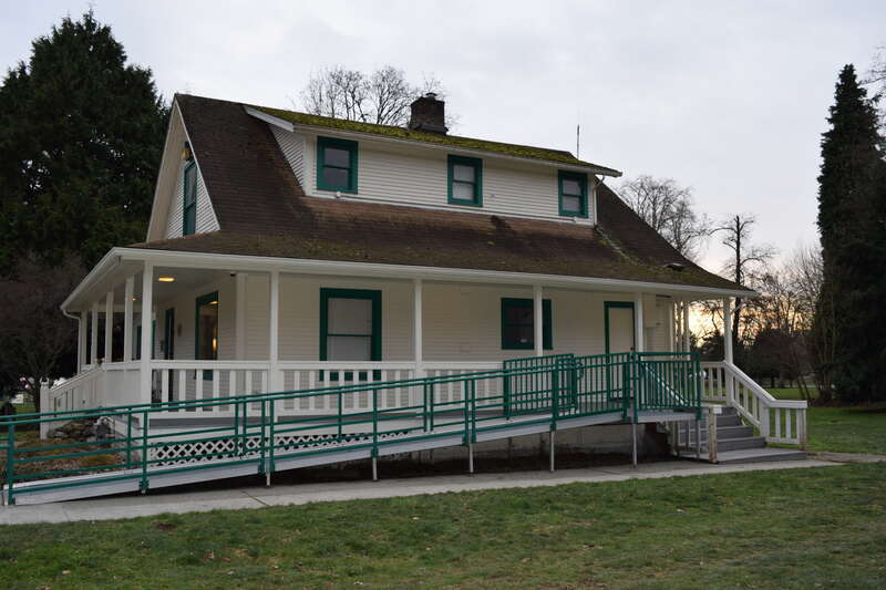 The historic Forbes House at 11829 97th Ave NE, in Juanita Beach Park in Kirkland, Washington