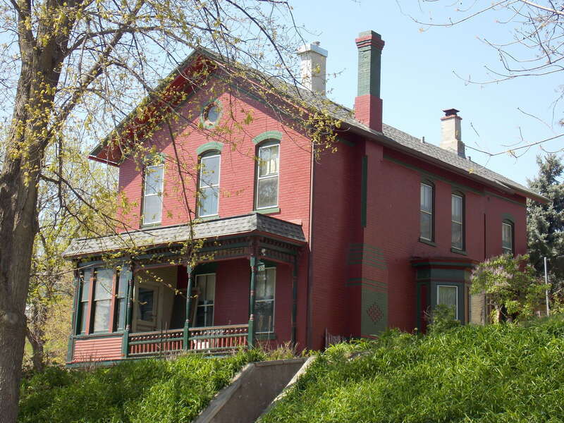 The Frederick G. Clausen House in Davenport, Iowa is a contributing property in the Hamburg Historic District.