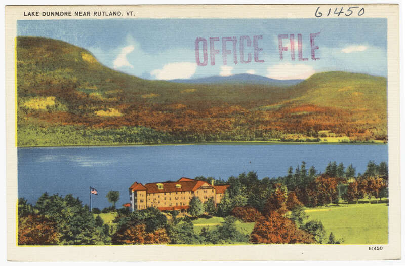 File name: 06_10_002252
Title: Lake Dunmore near Rutland Vt.
Created/Published: 
Date issued: 1930 - 1945 (approximate)
Physical description: 1 print (postcard) : linen texture, color ; 3 1/2 x 5 1/2 in.
Genre: Postcards 
Subjects: Lakes &amp;amp;