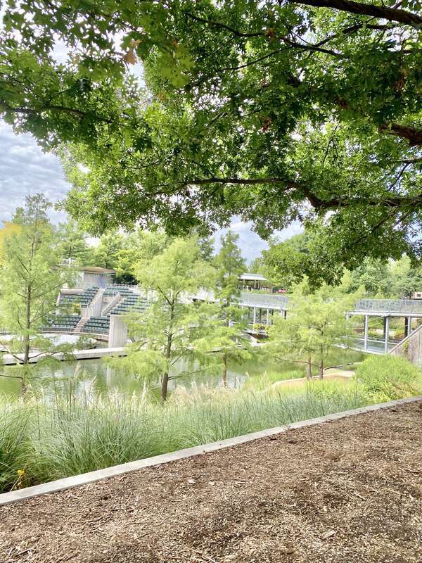Built in 1983-1985, this Modern building was designed by Conklin and Rossant as part of the construction of the Myriad Botanical Gardens, which began construction in 1971.  The building consists of a large cylinder that is 224 feet (68 meters) long