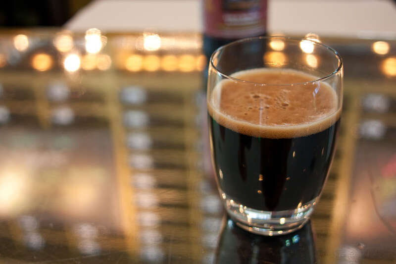 Sless' Oatmeal Stout from Iron Springs Pub and Brewery in Fairfax, CA.