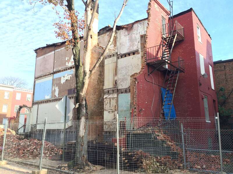 View from the  Rally to Save Baltimore's Civil Rights Heritage, 2015 November 12.