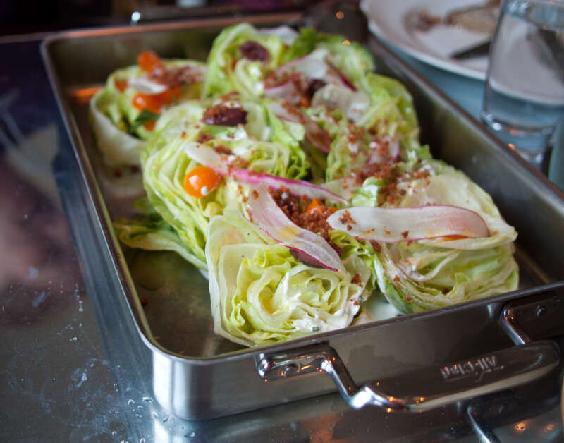 Cherry tomatoes, kalamata olives, shaved radish, brioche croutons, hobbs’ bacon crumbles and buttermilk dressing.