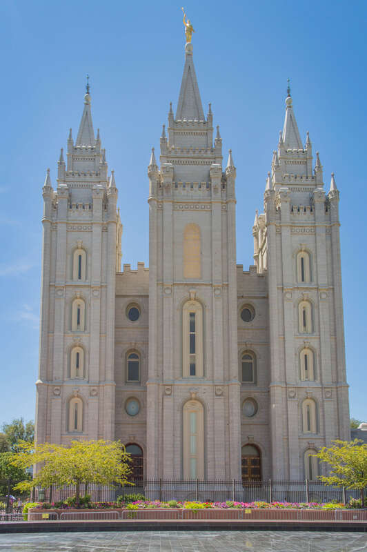 Salt Lake Temple in Salt Lake City.