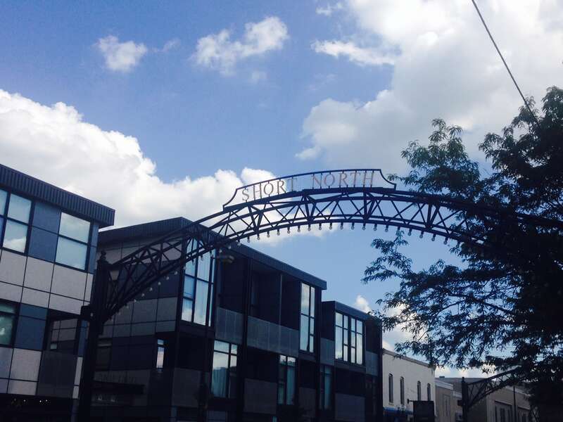 One of the famous Short North Arches lined along High Street.