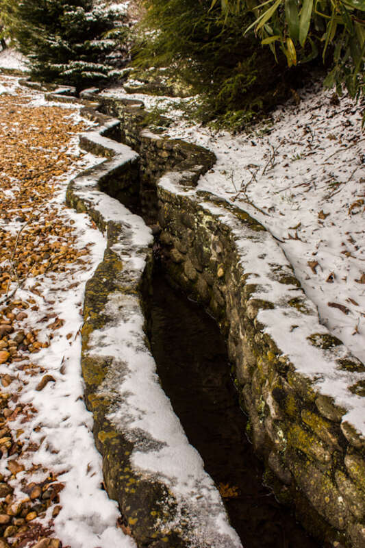 500px provided description: Trough [#frozen ,#snow ,#canon ,#ice ,#rebel ,#icicle ,#eos ,#trough ,#550d ,#t2i ,#stone wall ,#North Carolina ,#Boone]