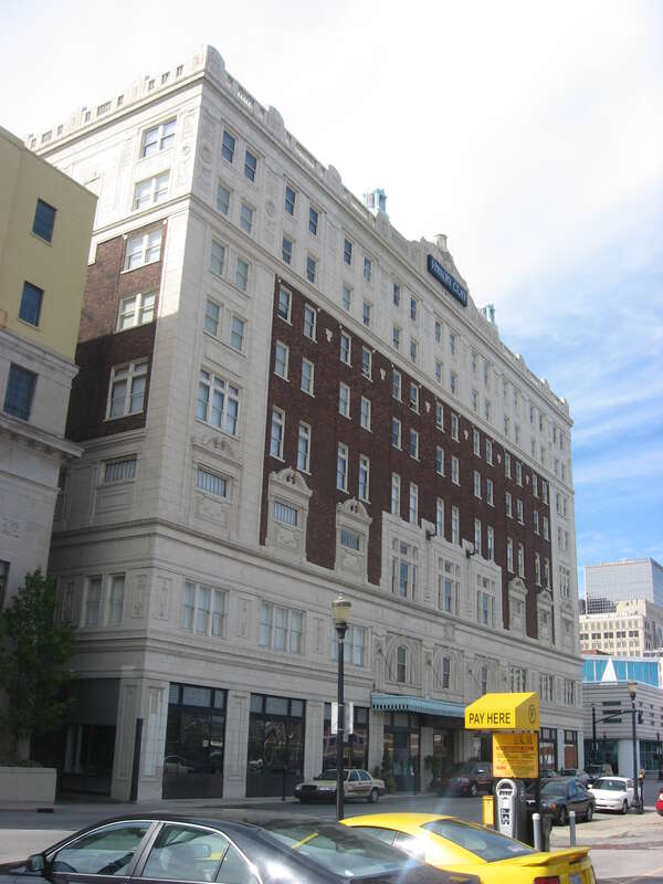 Front of the Elks Athletic Club, located at 604 S. Third Street (Kentucky Route 1020) in Louisville, Kentucky, United States.  Built in 1924, it is listed on the National Register of Historic Places.