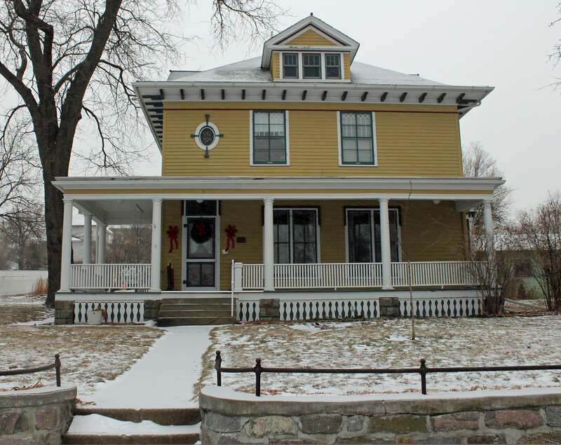 The I.W. Goodner House, located at 216 East Prospect Avenue in Pierre, South Dakota. The house is listed on the National Register of Historic Places.