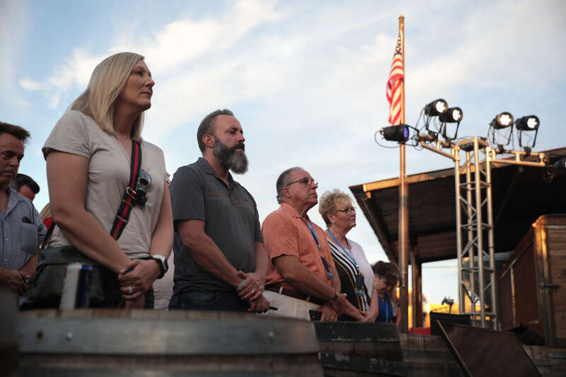 Supporters of Kari Lake at a "Back the Blue" campaign rally at Frontier Town in Cave Creek, Arizona.

Please attribute to Gage Skidmore if used elsewhere.