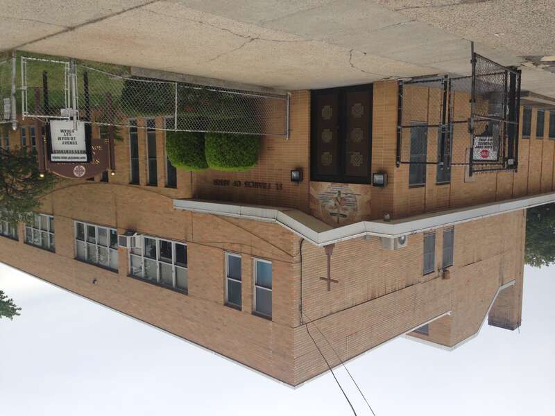 St. Francis of Assisi School, Bronx. Church entrance off of Baychester Avenue.