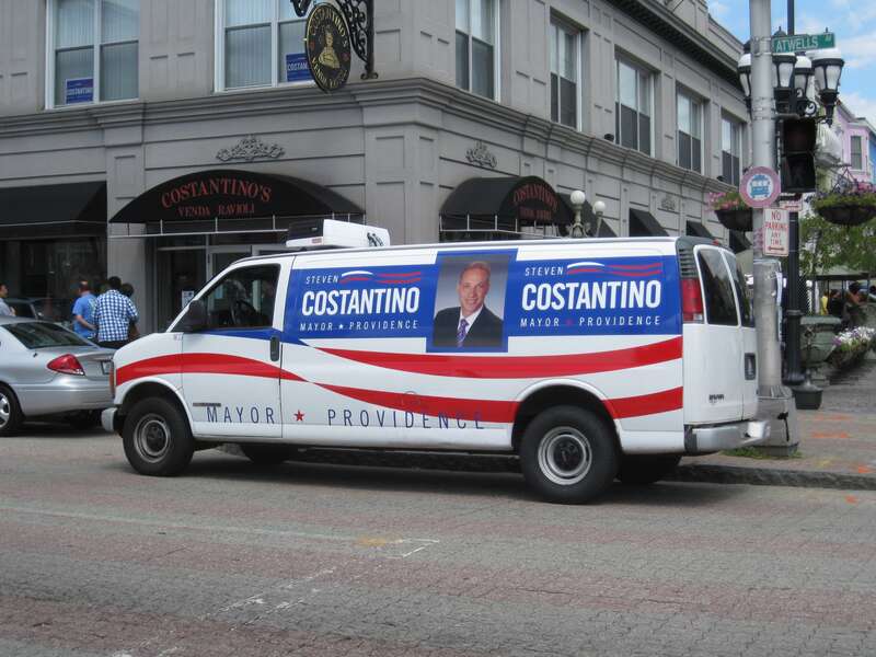 Steven Costantino Mayoral campaign van, Providence, Rhode Island.