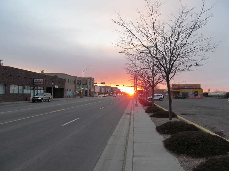Sunset, U.S. Route 66, Gallup New Mexico