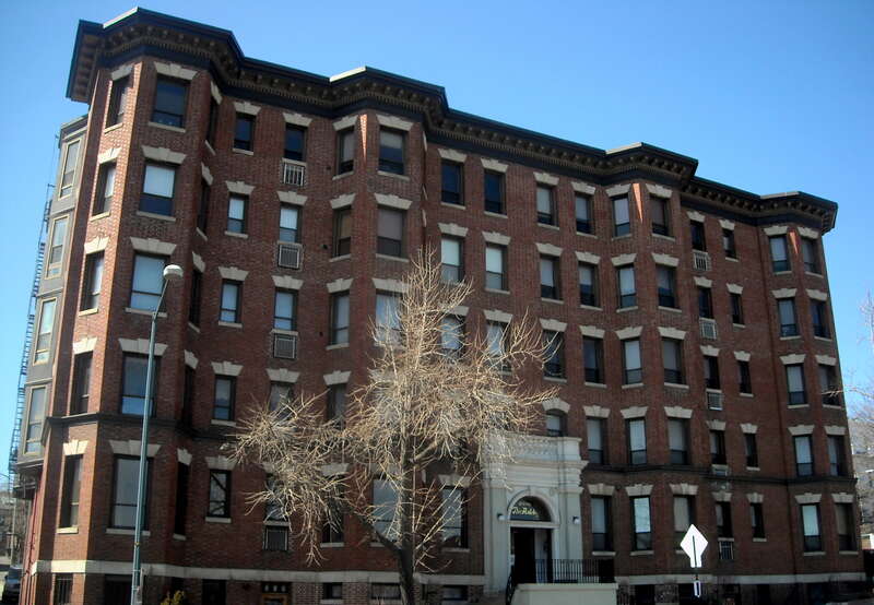 The Ashley, a 22-unit condominium, located at 2038 18th Street, N.W., in the Adams Morgan neighborhood of Washington, D.C.
Built in 1905 for real estate developer Bates Warren, and designed by the architectural firm of Hunter and Bell, the Classical