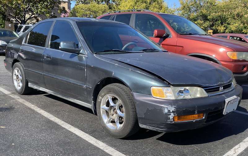 1997 Honda Accord DX photographed in Santa Cruz, California.