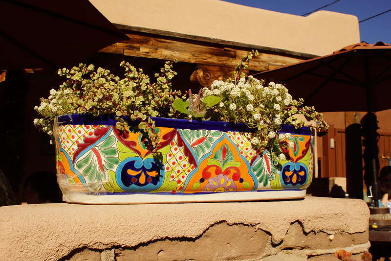 2013, Talavera Planter and Inhabitants, Church Street, Old Town Albuquerque