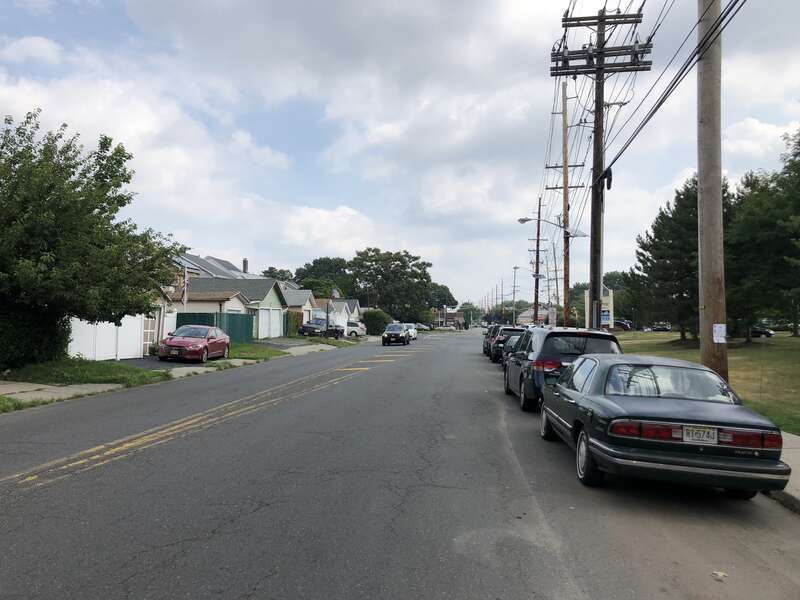 View north along Essex County Route 509 (Watsessing Avenue) just north of Fontaine Avenue in Bloomfield Township, Essex County, New Jersey